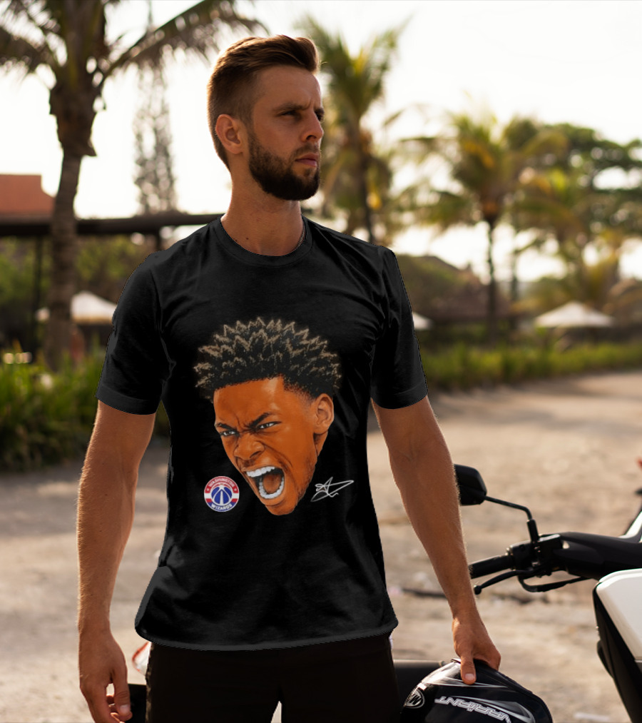 Bilal Coulibaly Washington Wizards NBA Big Face Player T-Shirt