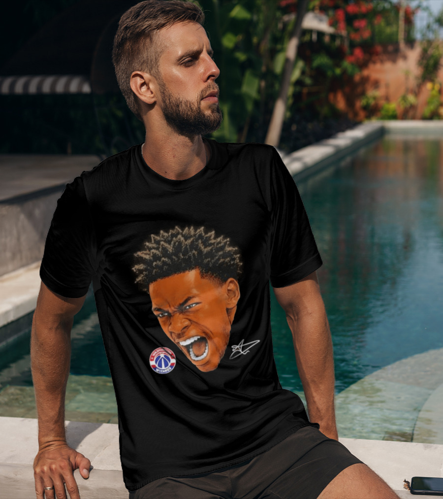 Bilal Coulibaly Washington Wizards NBA Big Face Player T-Shirt