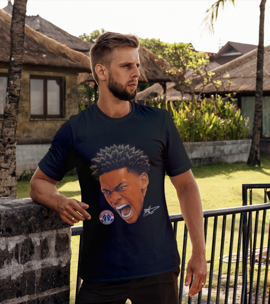 Bilal Coulibaly Washington Wizards NBA Big Face Player T-Shirt