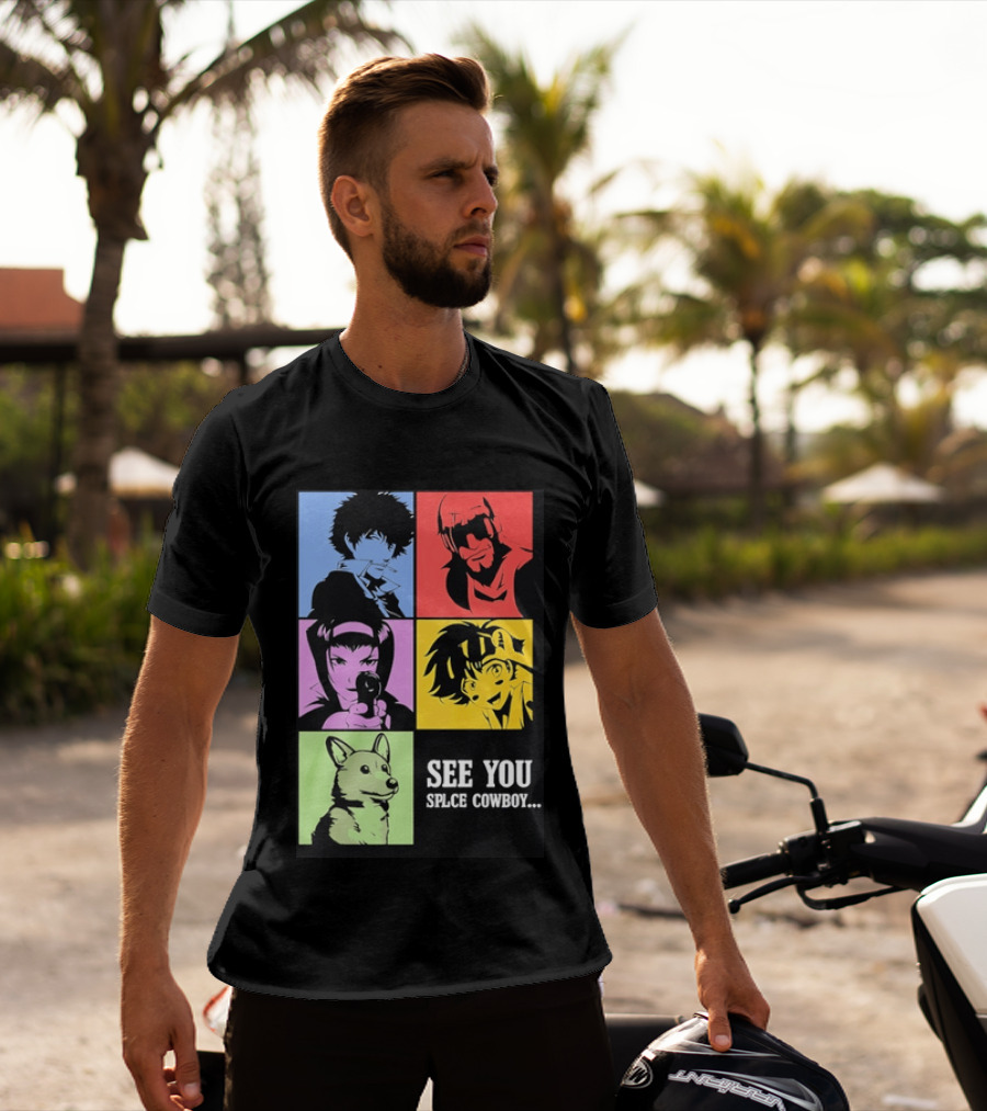 Cowboy Bebop See You Space Cowboy With Character Grid T-Shirt