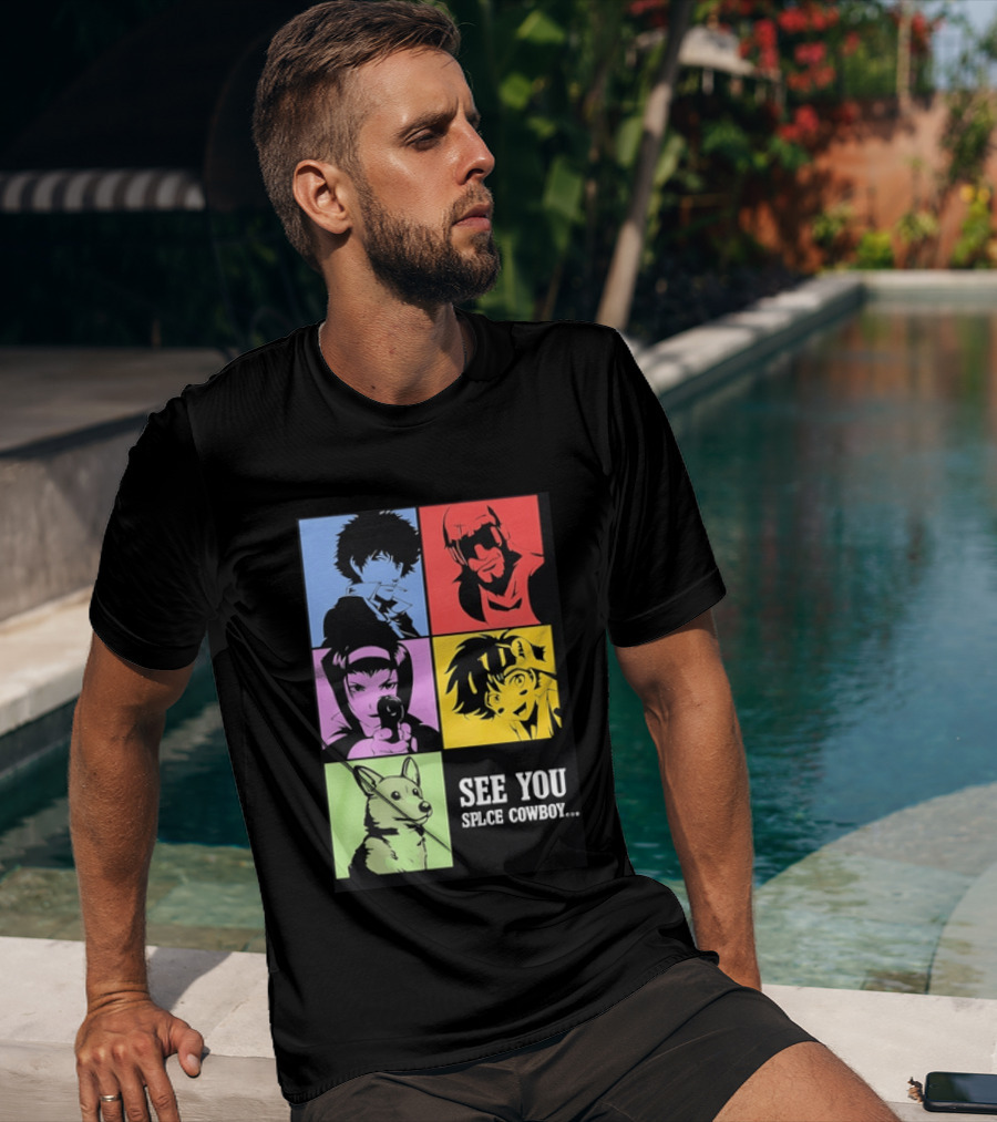 Cowboy Bebop See You Space Cowboy With Character Grid T-Shirt