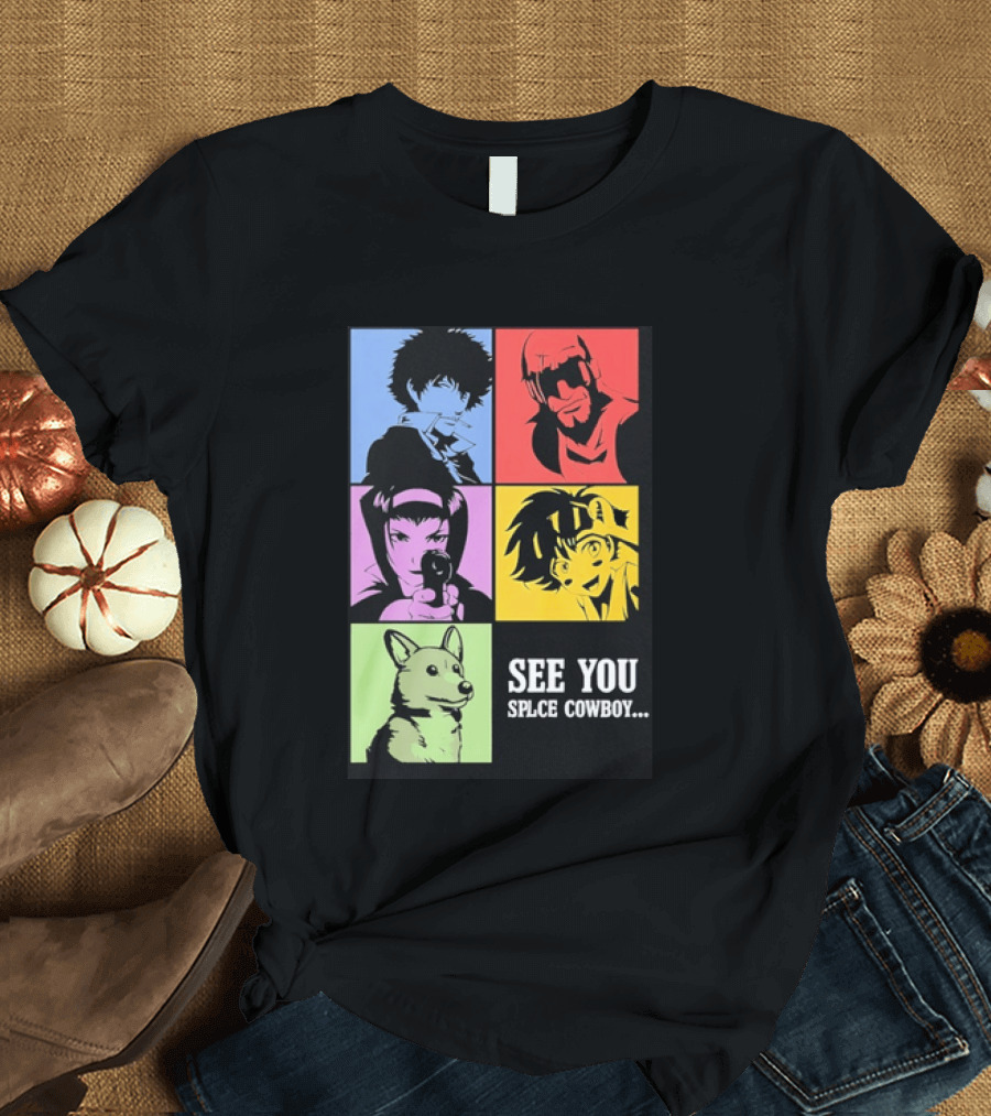Cowboy Bebop See You Space Cowboy With Character Grid T-Shirt