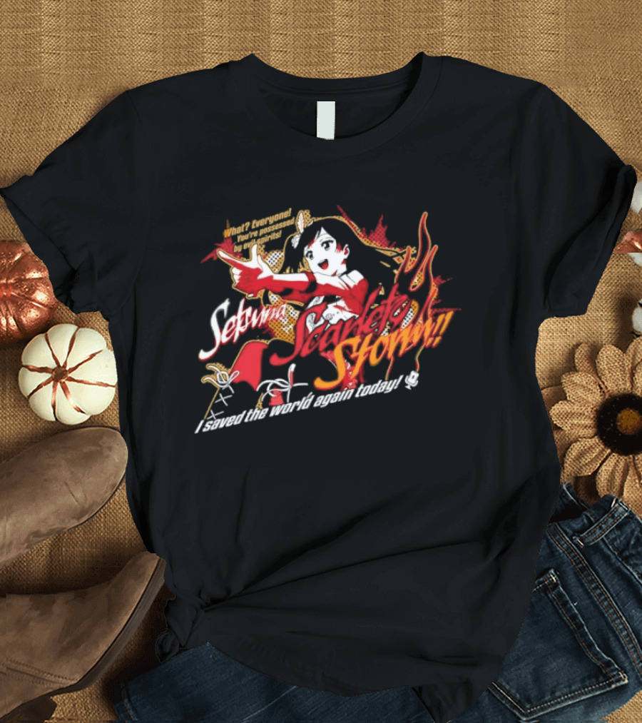 Setsuna Yuki Scarlet Storm What Everyone You Are Possessed By Evil Spirits T-Shirt