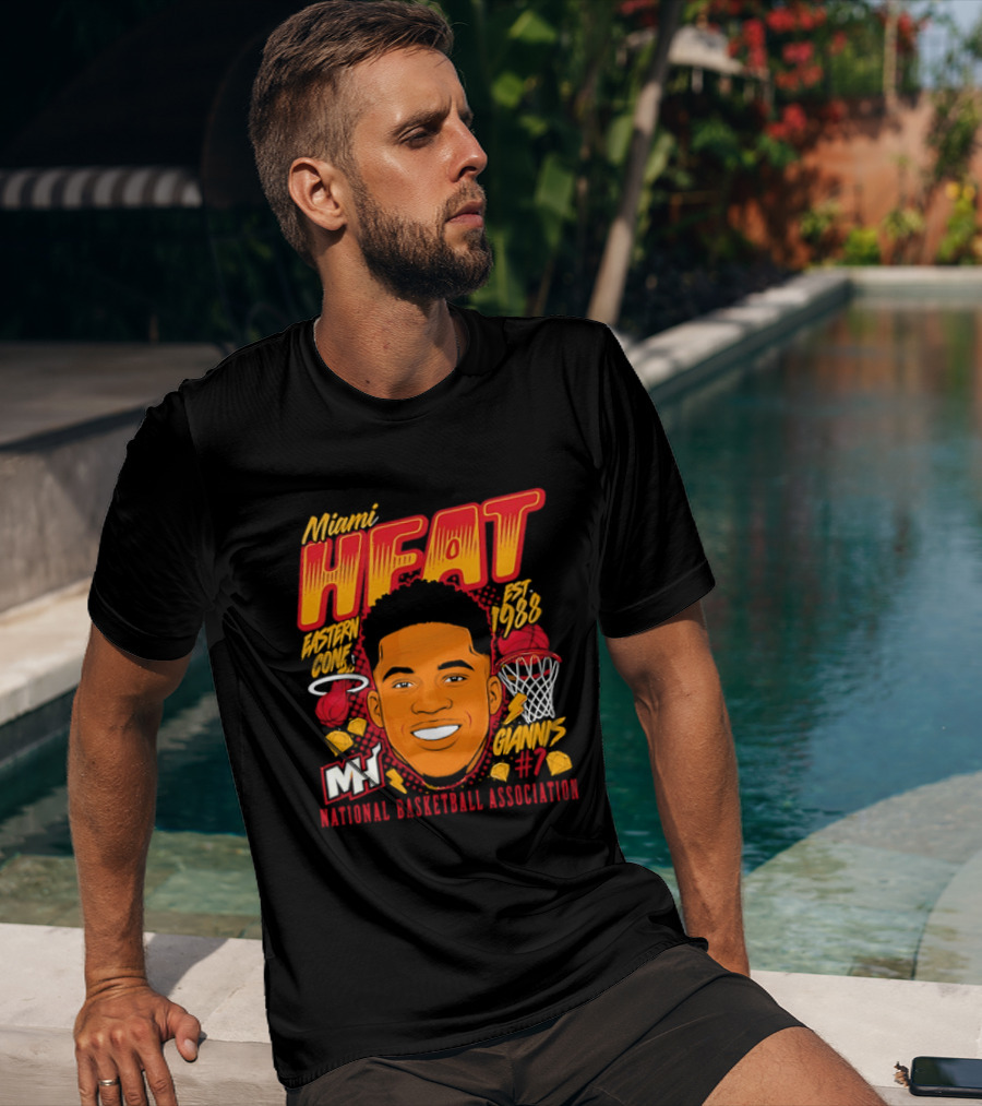 Miami Heat Giannis Antetokounmpo Est 1988 National Basketball Association T-Shirt