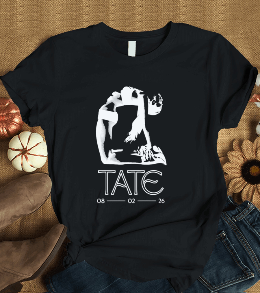 Tate 08 02 26 Minimalist Yoga Fitness Pose T-Shirt