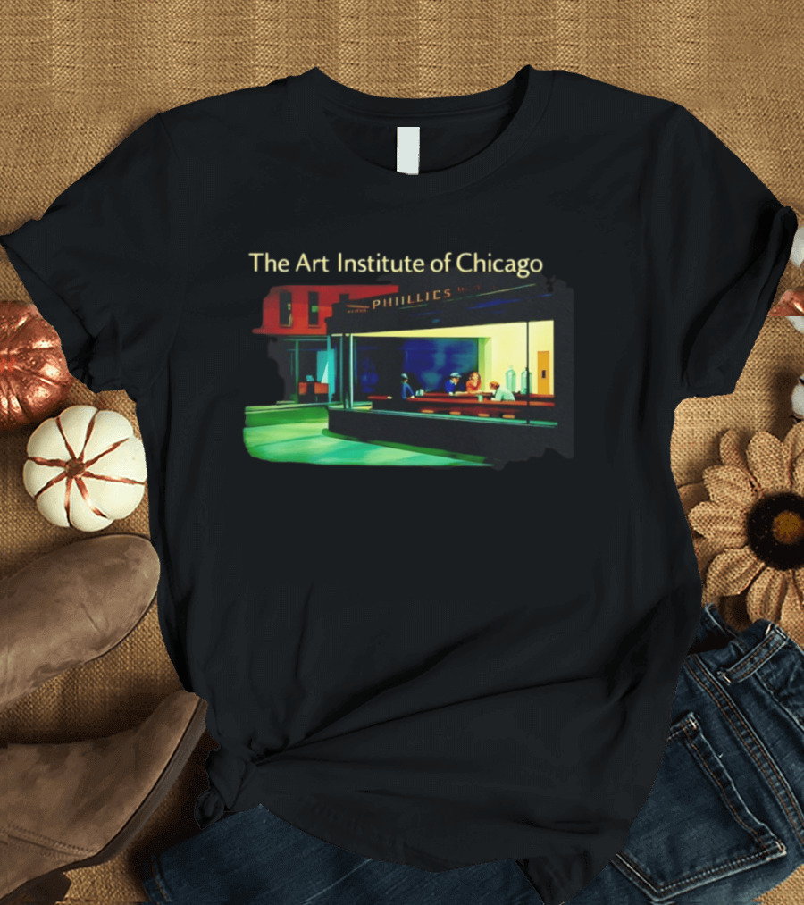 The Art Institute Of Chicago Nighthawks Phillies T-Shirt