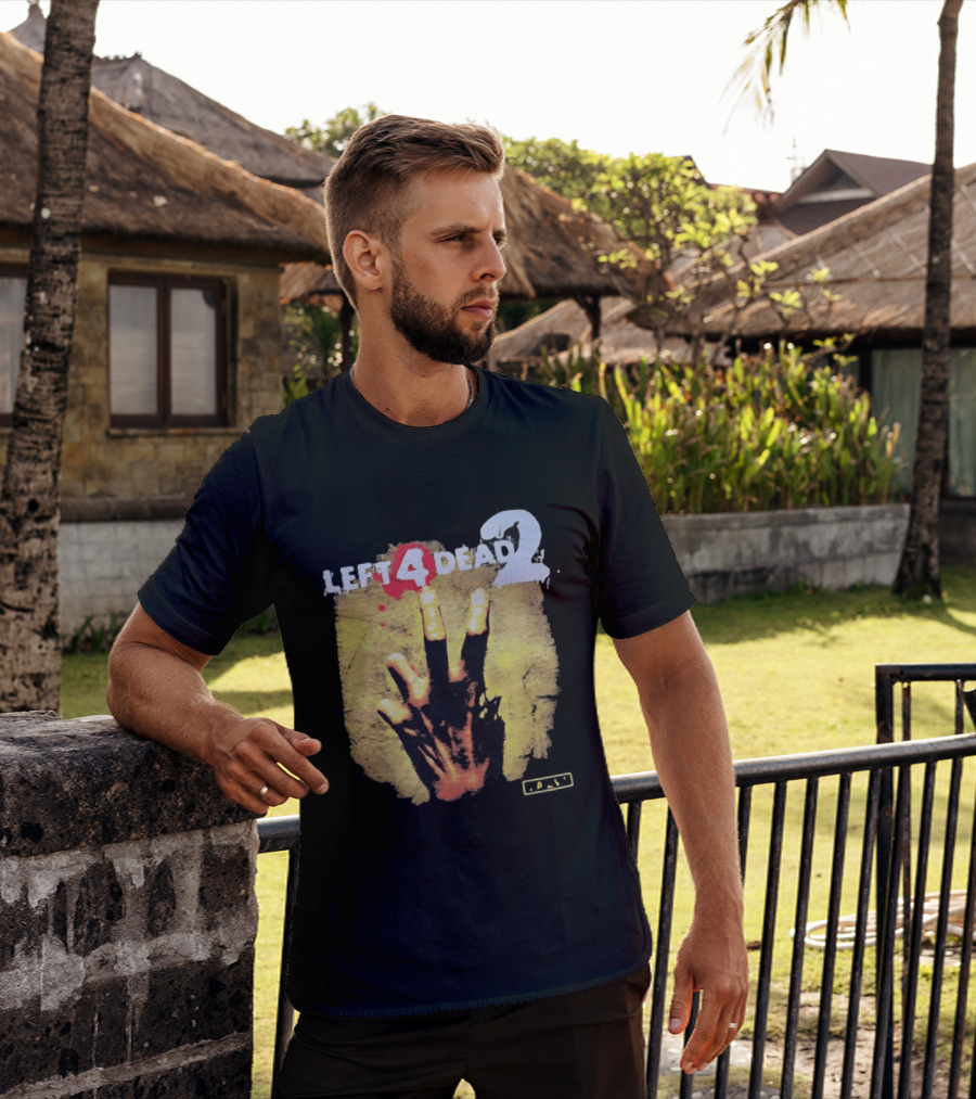 Left 4 Dead 2 Zombie Hand Valve Video Game Survival T-Shirt