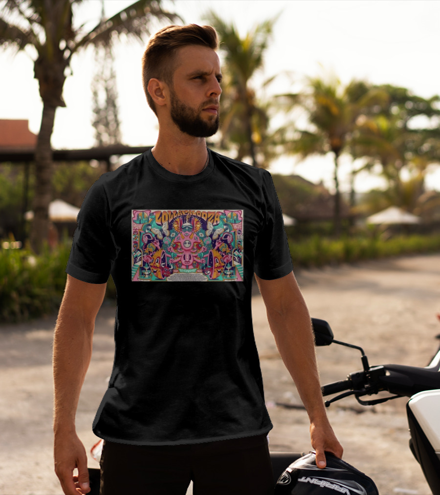 Lollapalooza Grant Park Chicago 08.02.2026 Butterflies Psychedelic T-Shirt