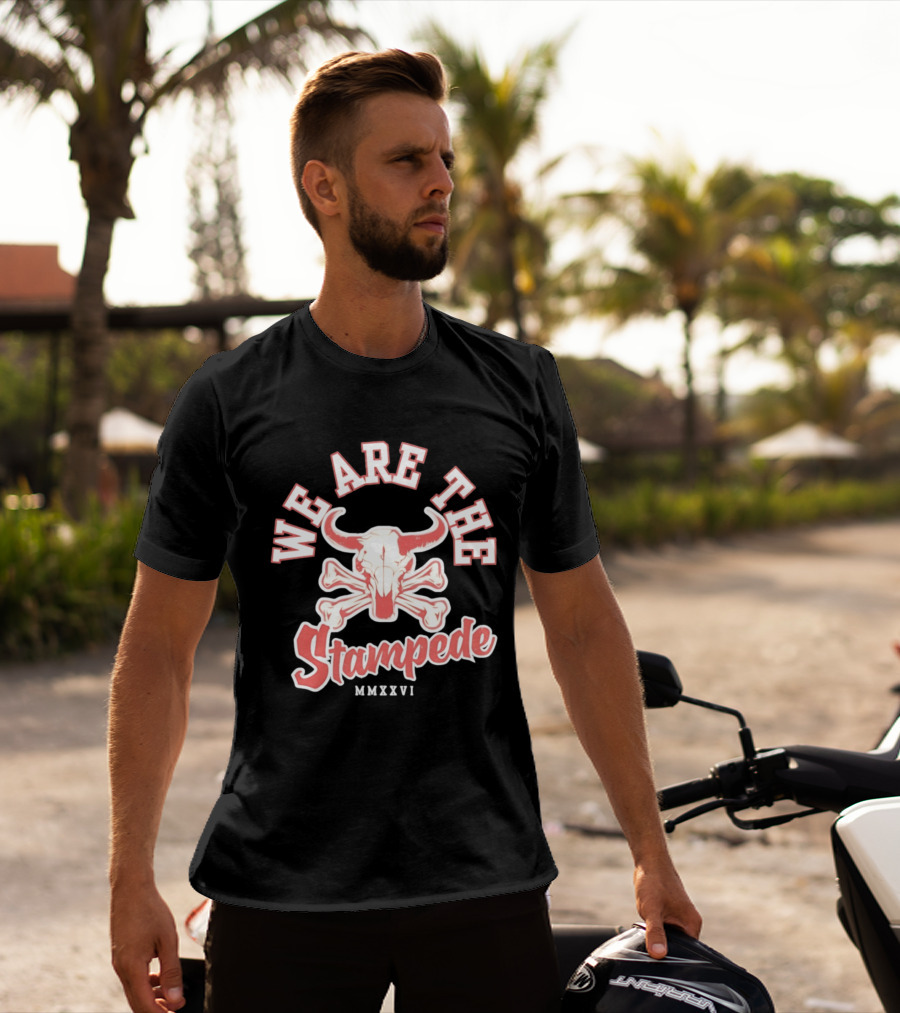 We Are The Stampede Bull Skull MMXXVI Team Spirit T-Shirt