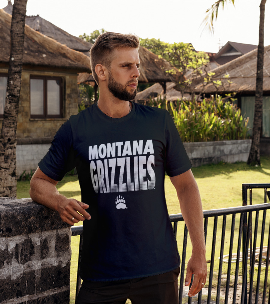 Montana Grizzlies NCAA College Sports Griz Bear Paw T-Shirt