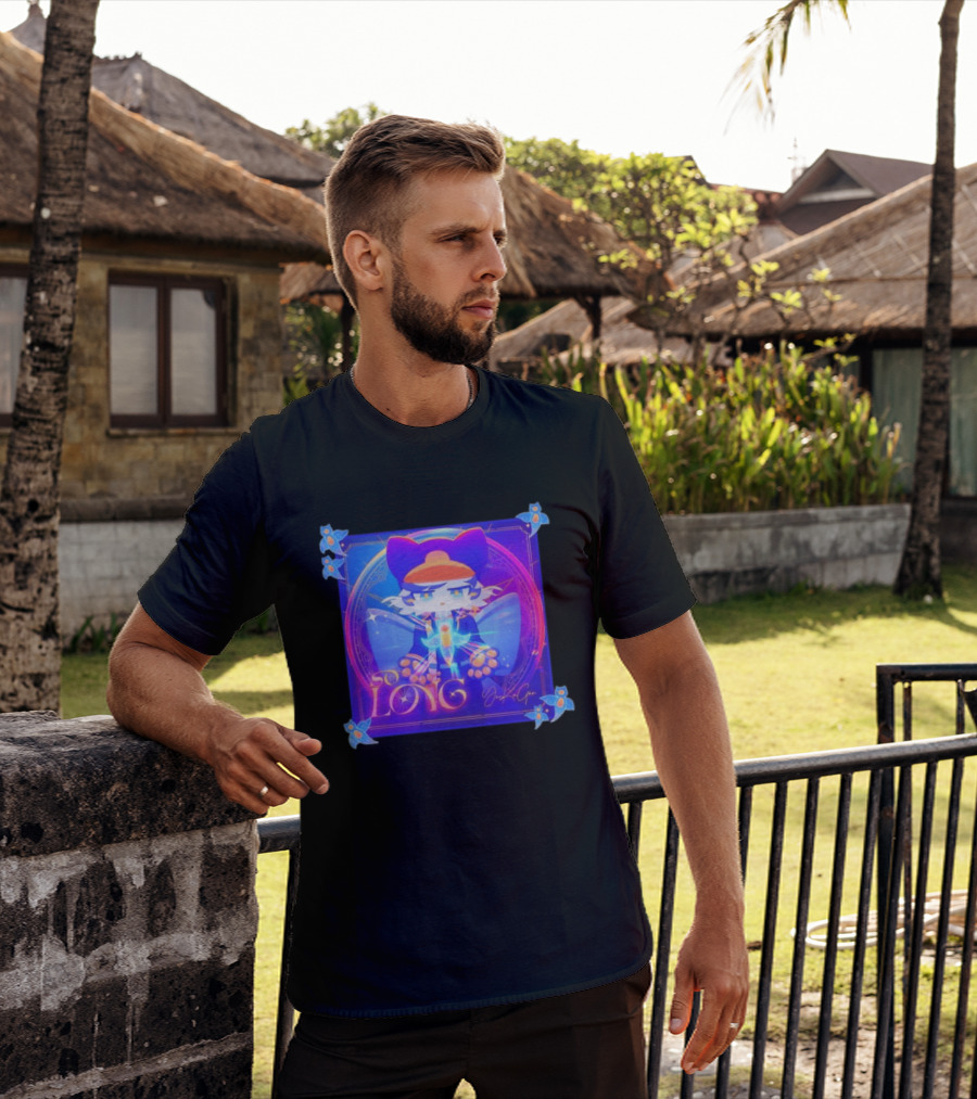 So Long YonKaGor Vibrant Anime Cat With Butterfly Aura T-Shirt