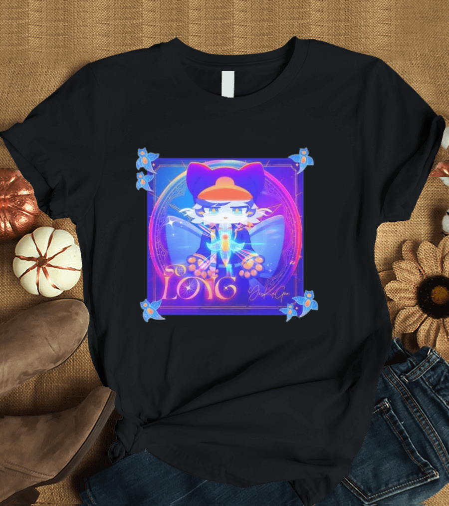 So Long YonKaGor Vibrant Anime Cat With Butterfly Aura T-Shirt