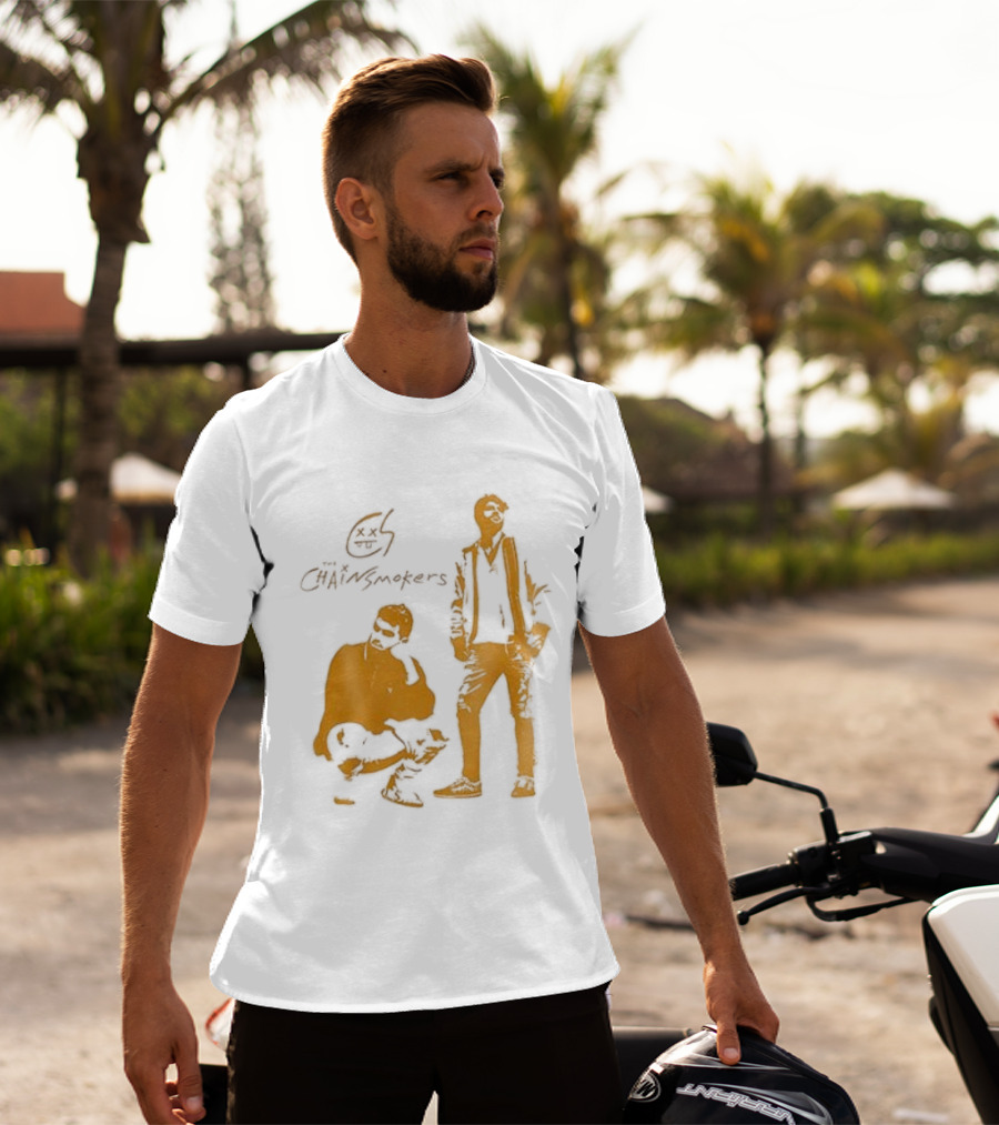 The Chainsmokers Tour Silhouette Band Icon Sketch T-Shirt