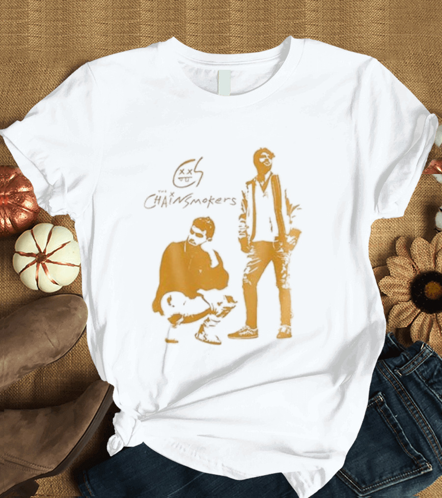 The Chainsmokers Tour Silhouette Band Icon Sketch T-Shirt