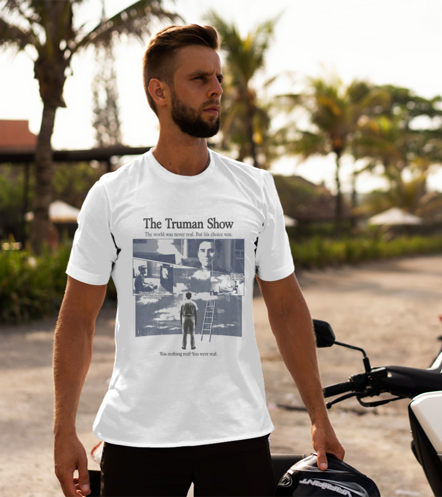The Truman Show Jim Carrey "Welcome To The Real World" 90s Movies T-Shirt
