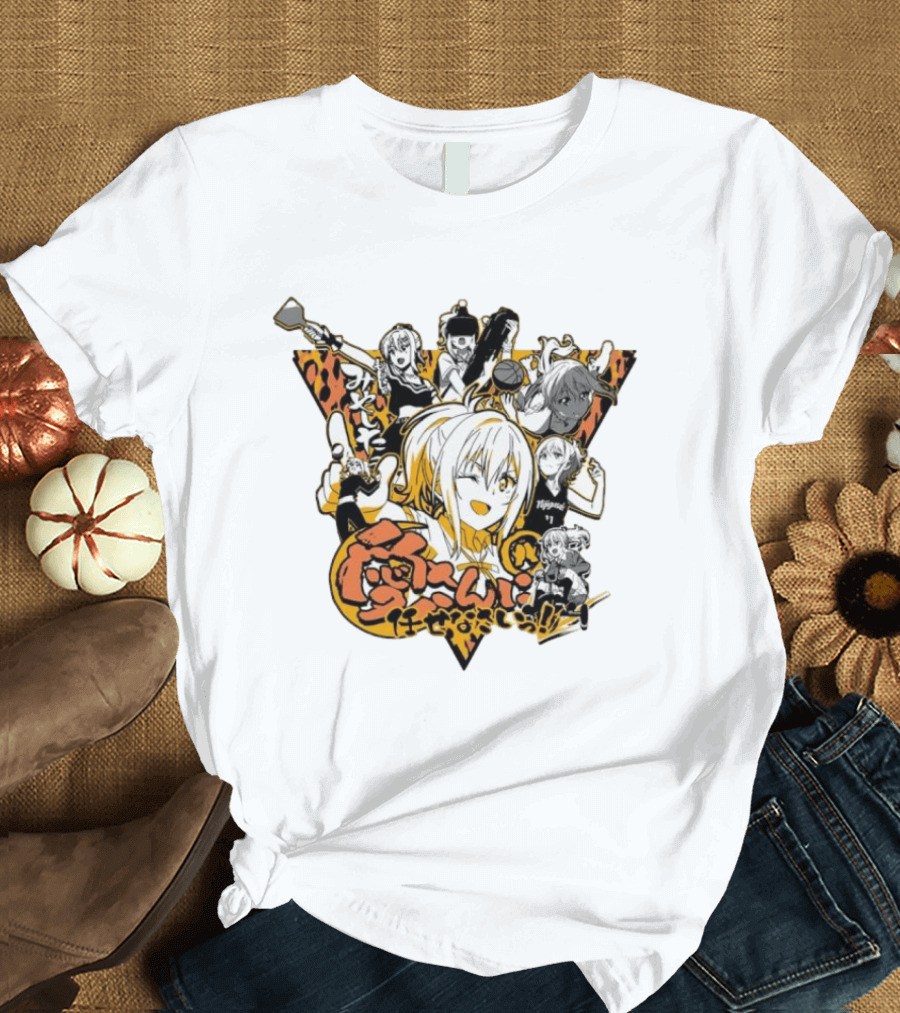 Ai Miyashita Love Live Nijigasaki High School Idol Club Character Collage With Japanese T-Shirt