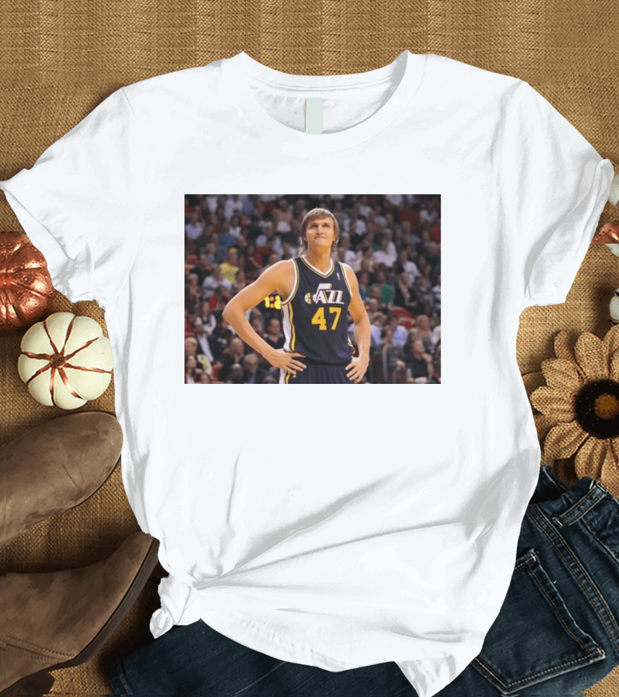 Andrei Kirilenko No. 47 AK 47 Utah Jazz Classic NBA Basketball T-Shirt