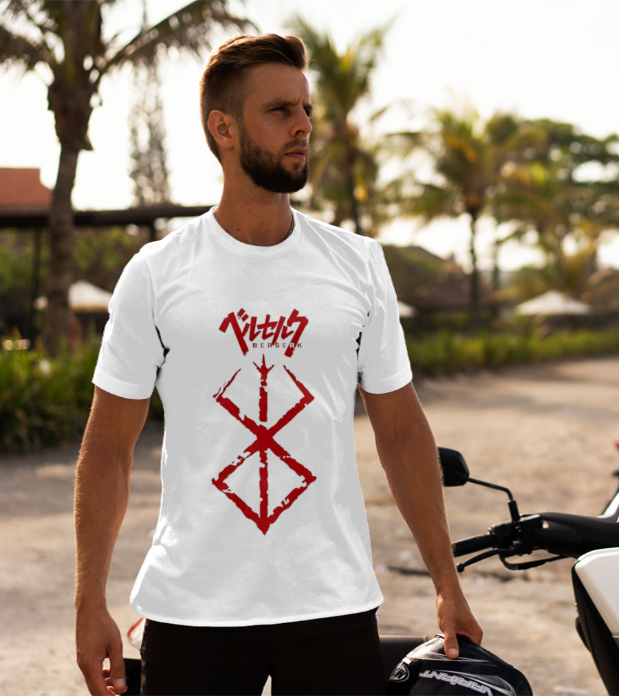 Berserk Sacrifice Symbol Red Japanese Text Anime Series T-Shirt