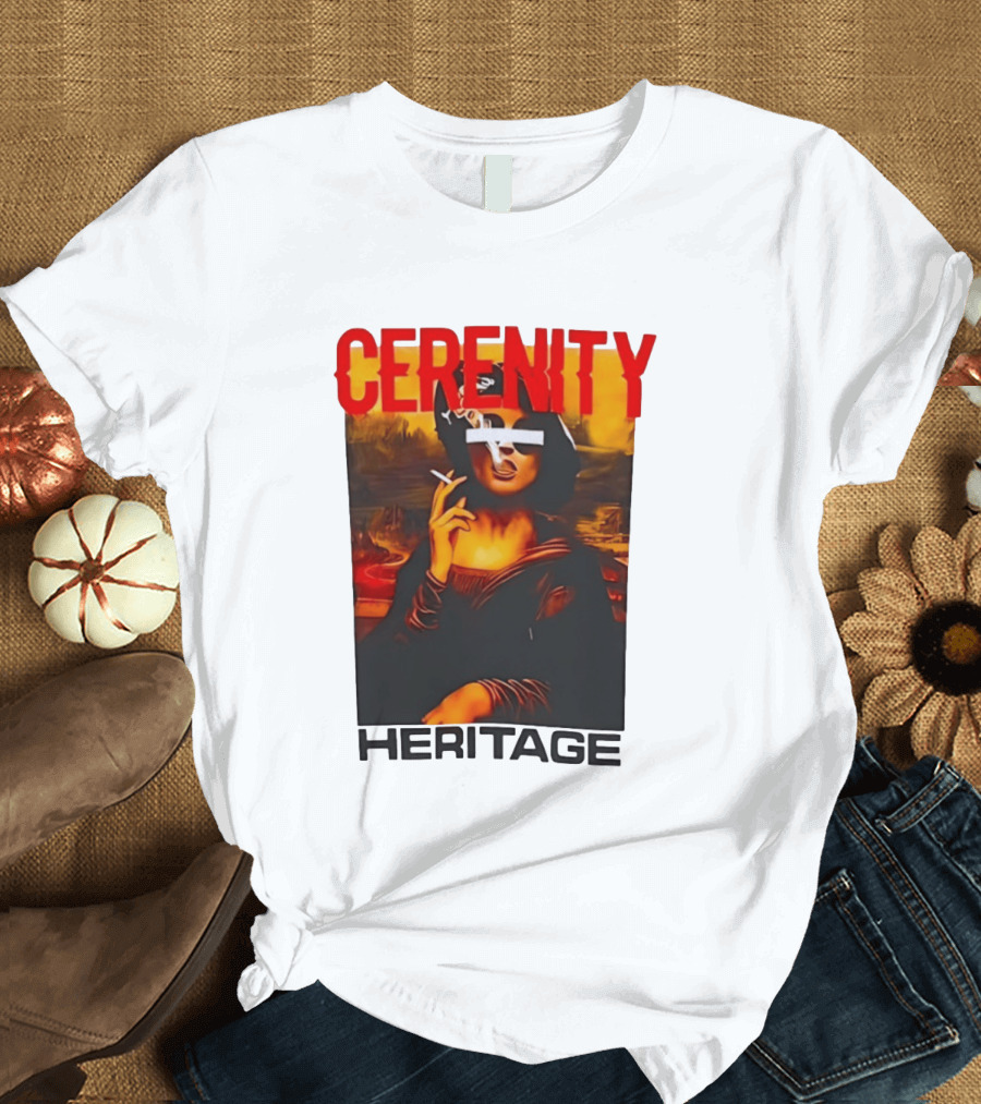 Cerenity Heritage Mona Lisa Smoking T-Shirt