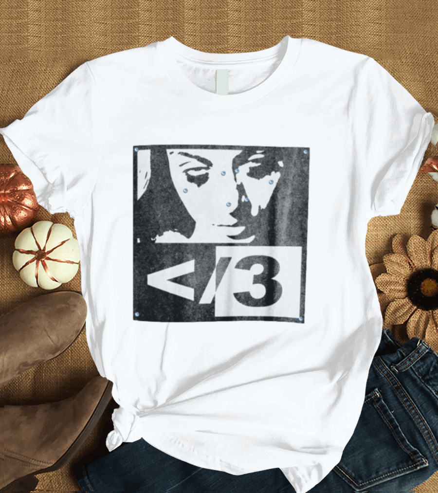 Destroy Lonely Store Piercing Face Black White <3 T-Shirt