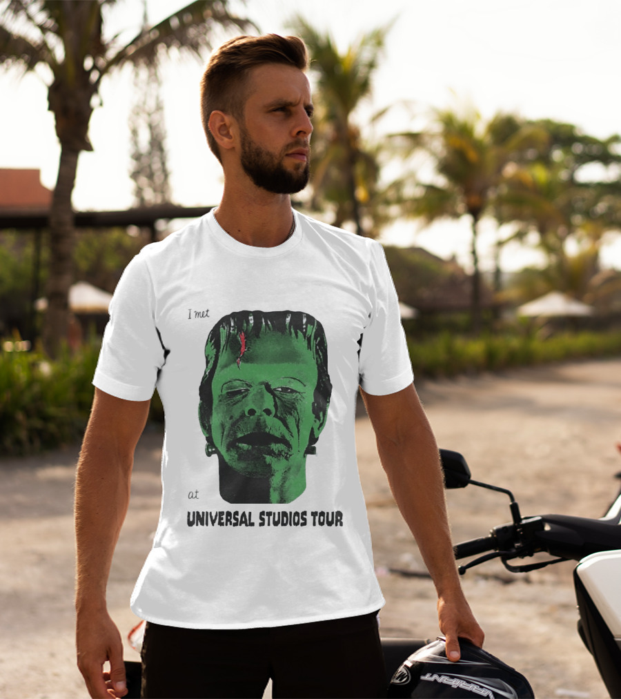 I Met Frankenstein At Universal Studios Tour Monster Fan Souvenir T-Shirt