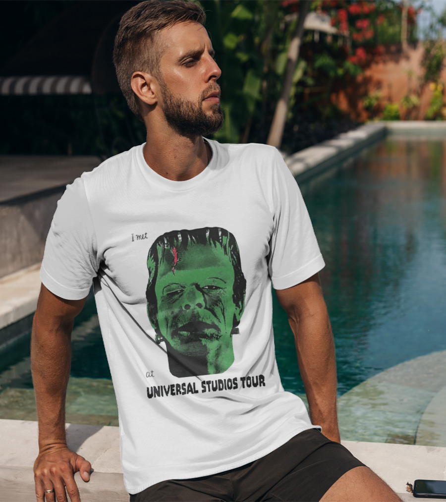I Met Frankenstein At Universal Studios Tour Monster Fan Souvenir T-Shirt