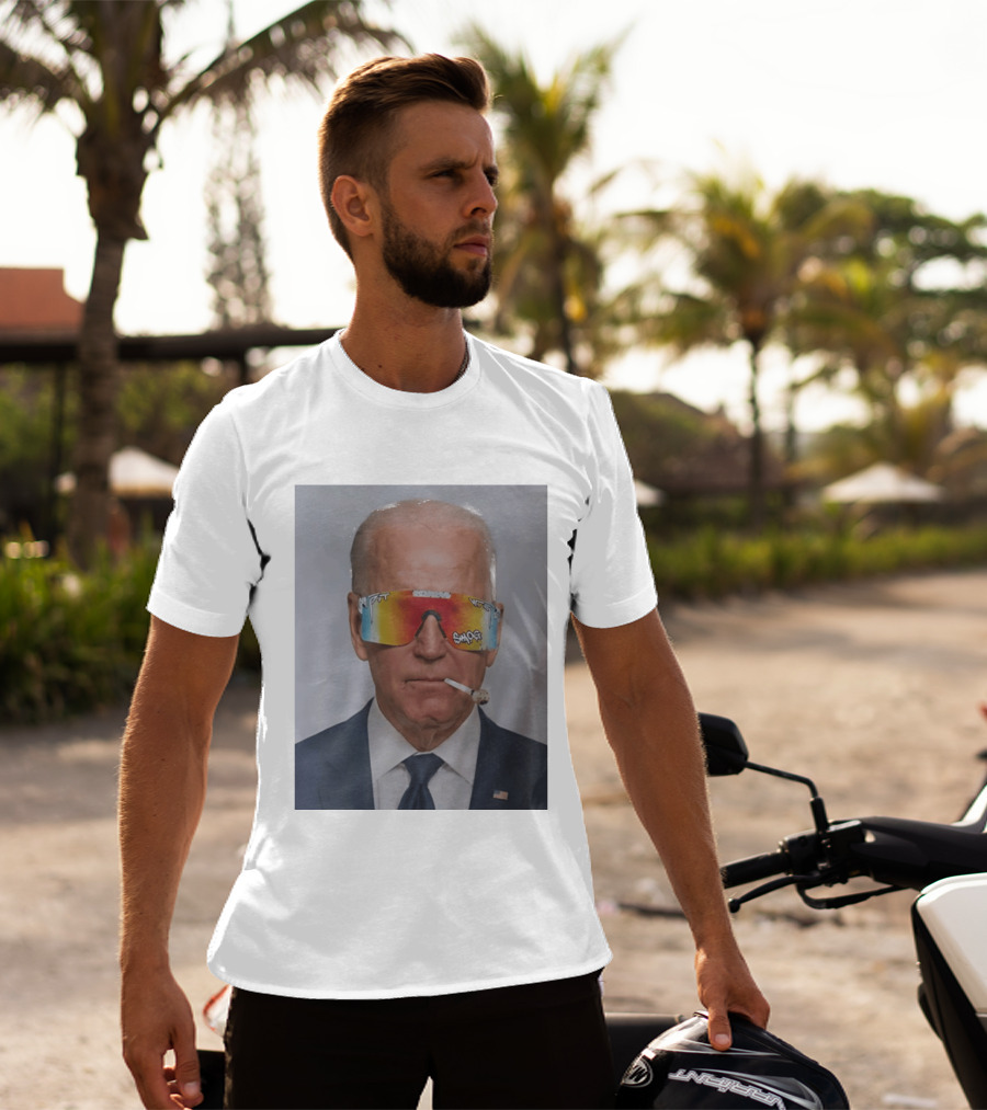Joe Biden Pit Viper Sunglasses Smoking Pipe President T-Shirt