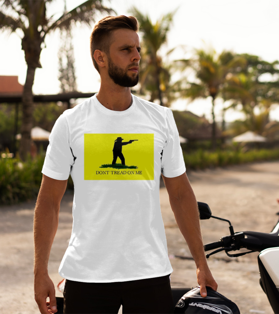 Jordan Salinas Don't Tread On Me Cowboy Silhouette Yellow T-Shirt