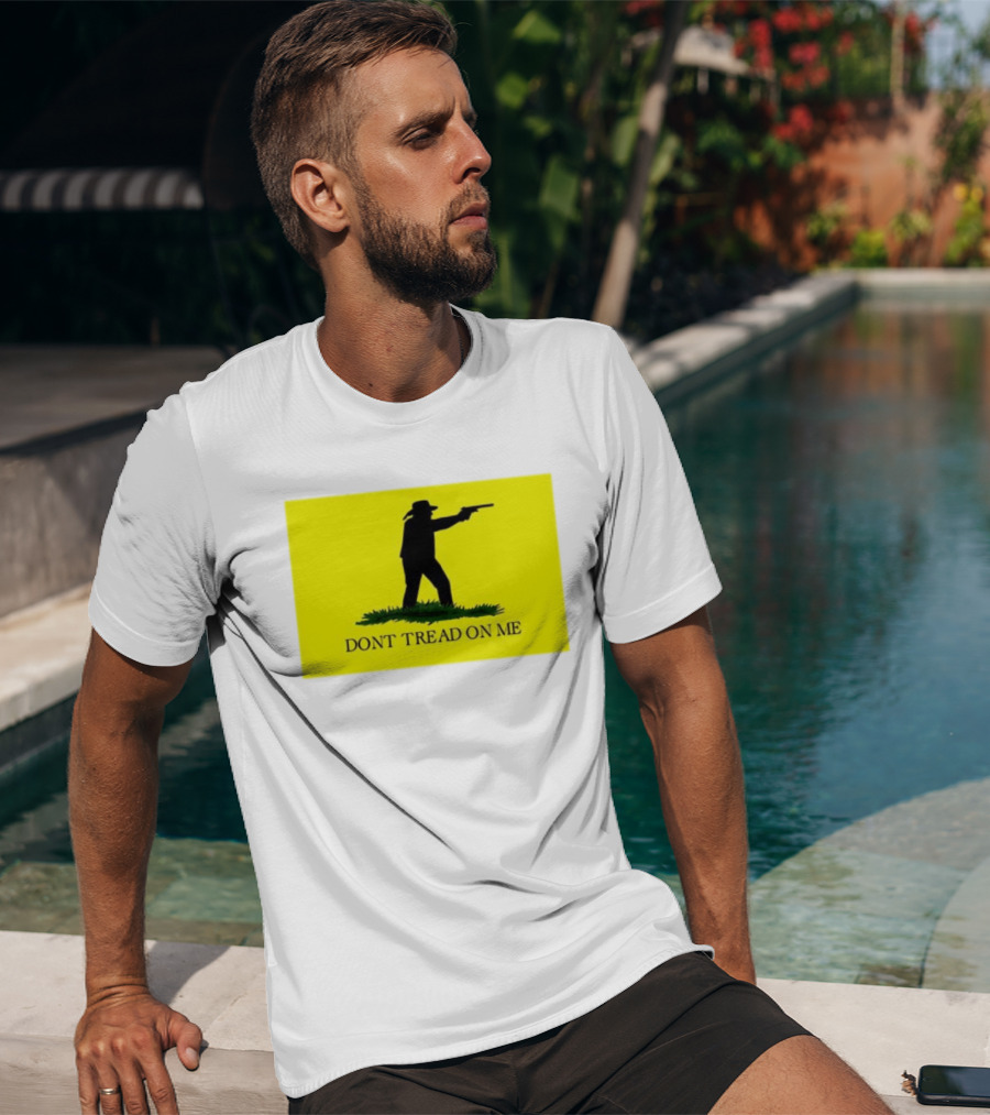 Jordan Salinas Don't Tread On Me Cowboy Silhouette Yellow T-Shirt