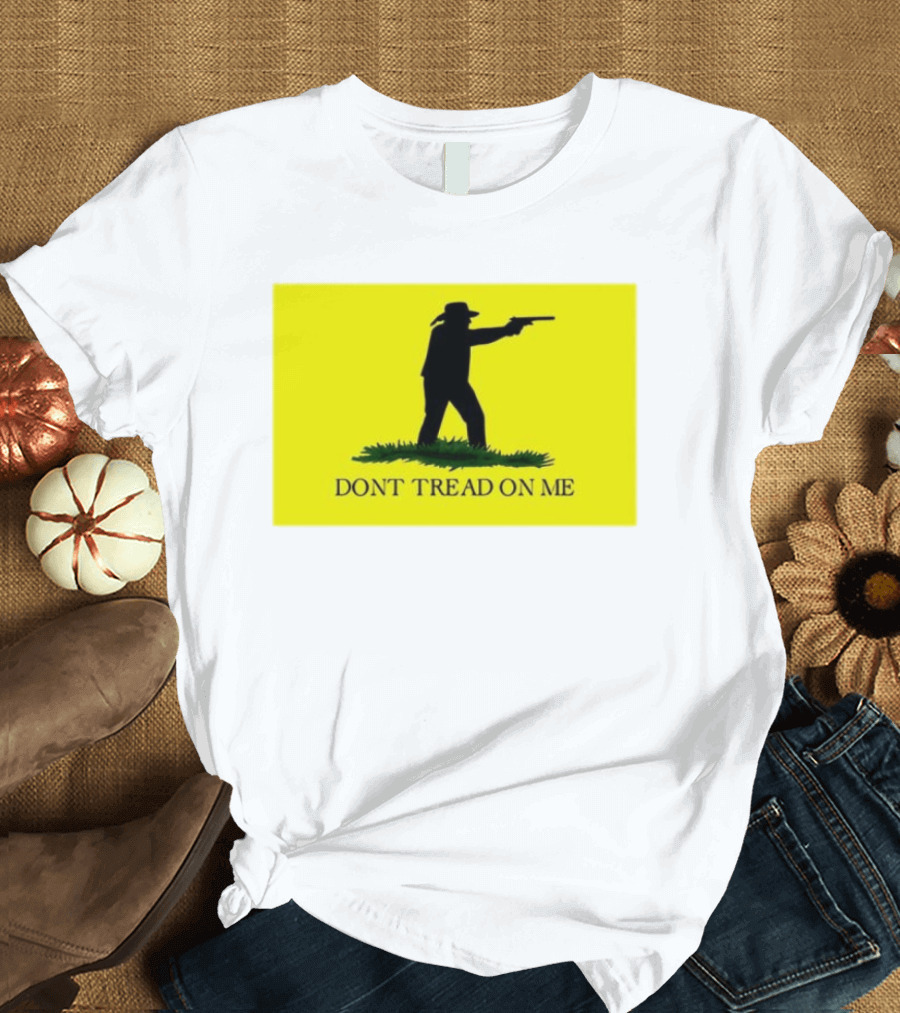 Jordan Salinas Don't Tread On Me Cowboy Silhouette Yellow T-Shirt