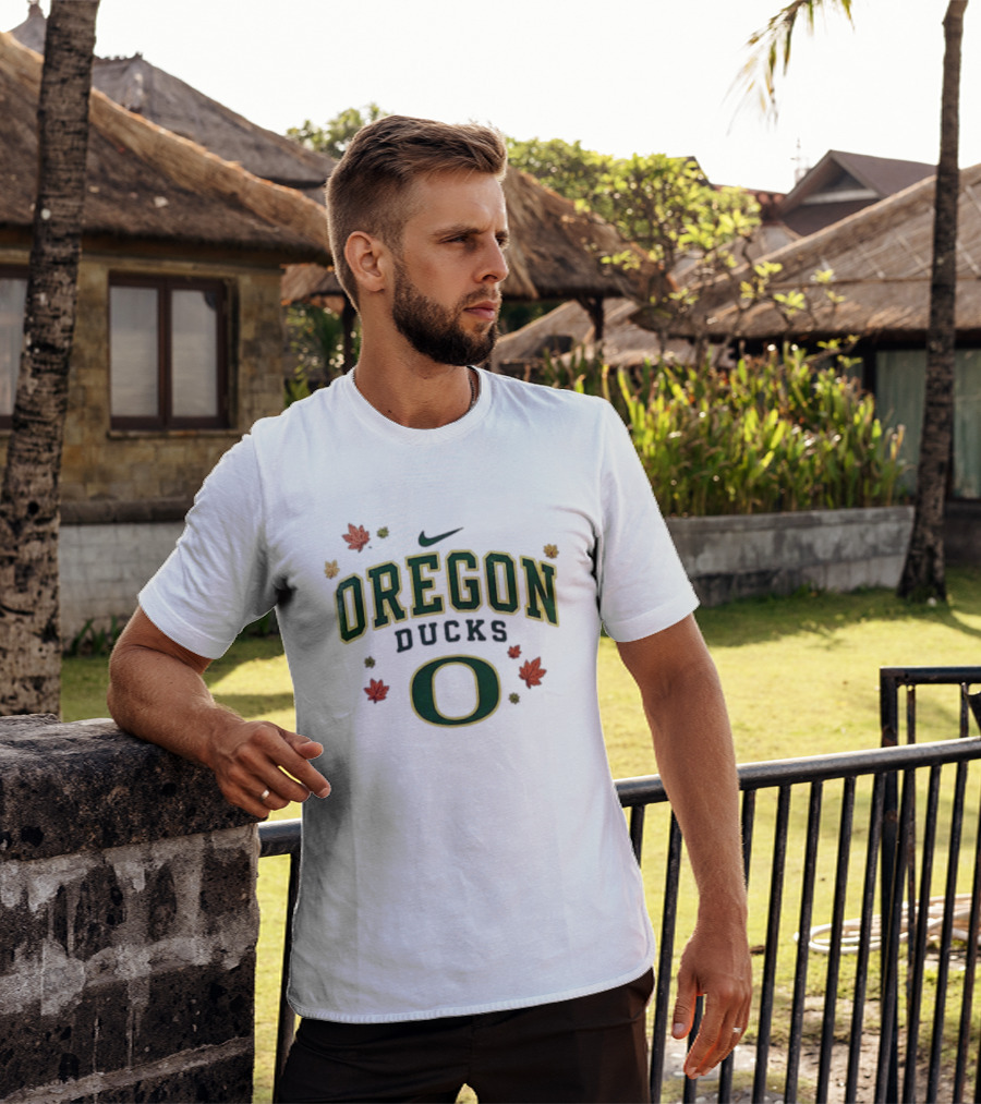 Oregon Ducks Nike Fall Leaves T-Shirt