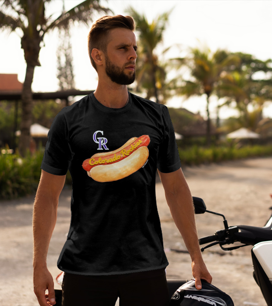 Colorado Rockies Hot Dog Tiny Turnip Women's T-Shirt