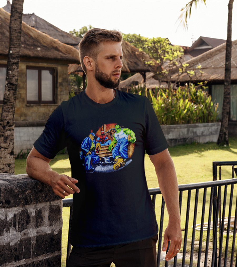 Marvel The Thing Spider Man Hulk Hip Hop T-Shirt