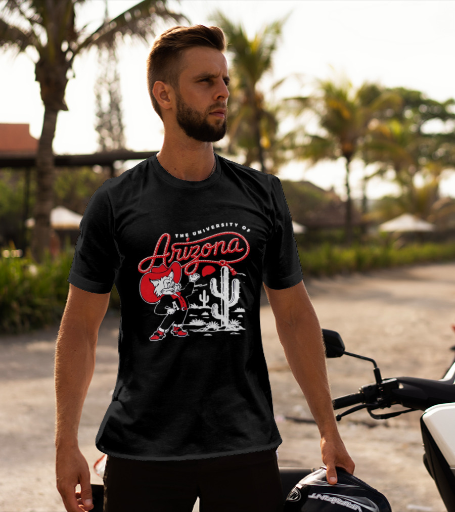 The University Of Arizona Wildcats Cowboy Cactus Scene T-Shirt
