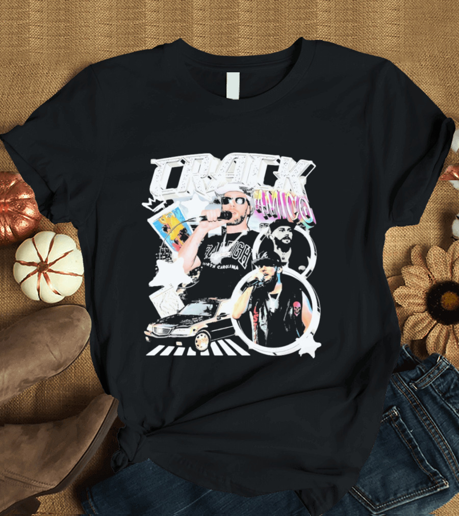 CRACK AMICO Raleigh North Carolina Hip Hop T-Shirt