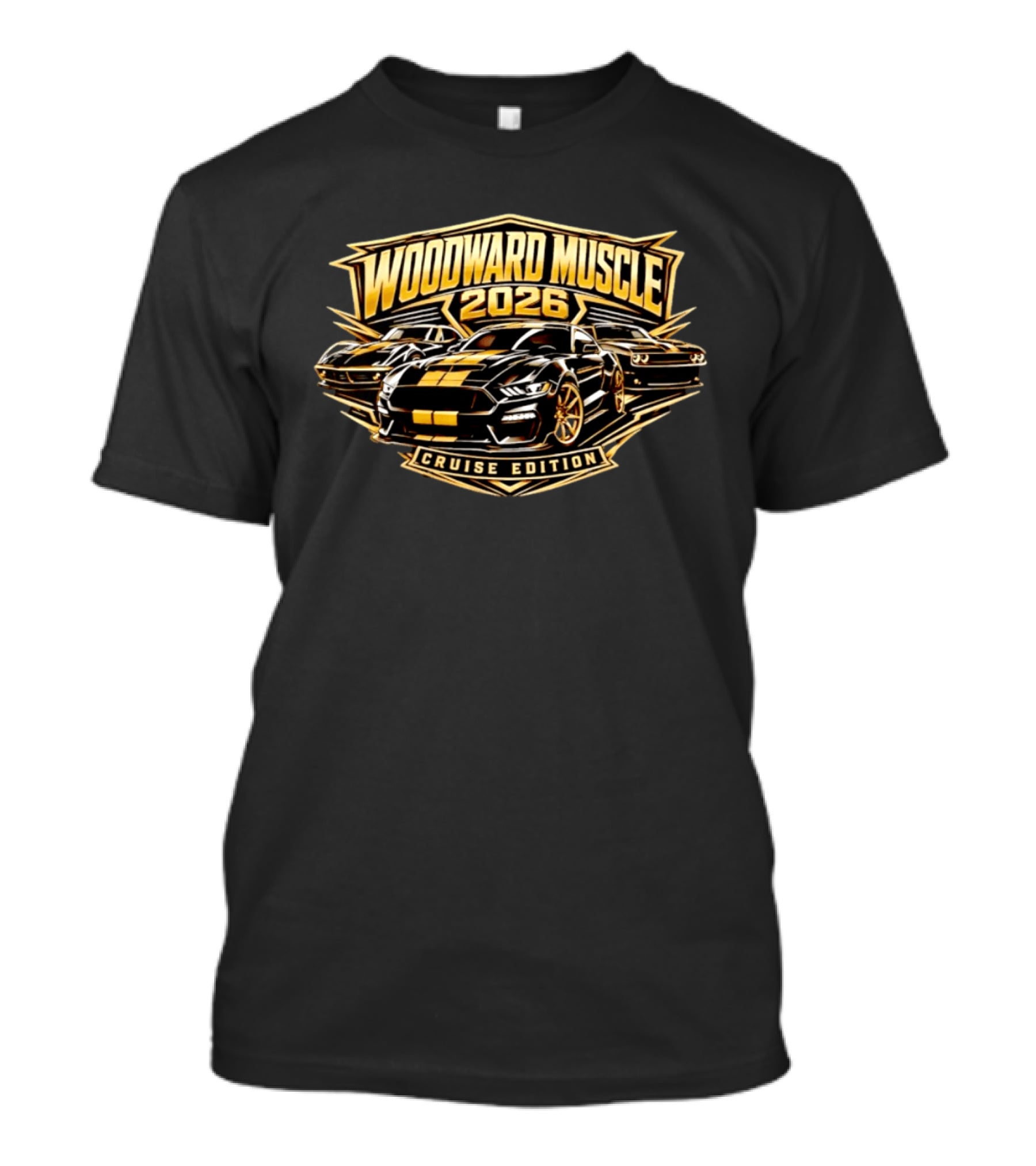Woodward Muscle 2026 Cruise Edition Classic Car Collection T-Shirt