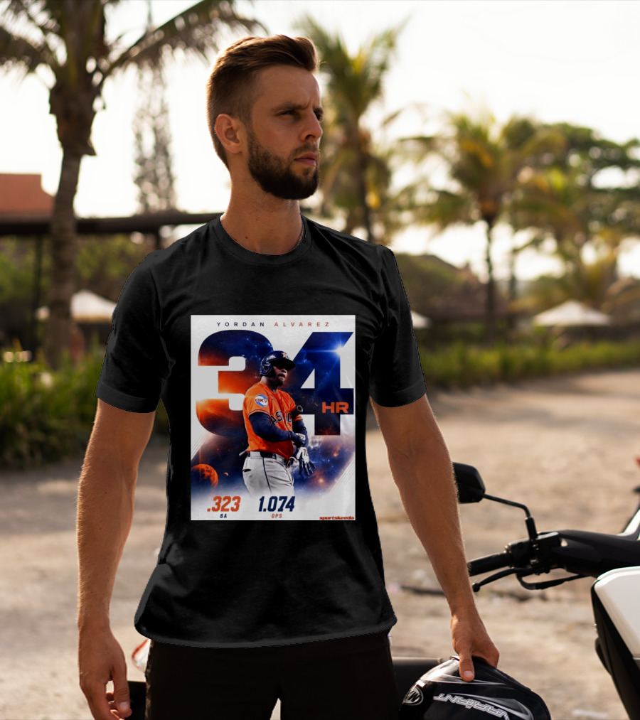 Yordan Alvarez 34 HR .323 BA 1.074 OPS Astros T-Shirt