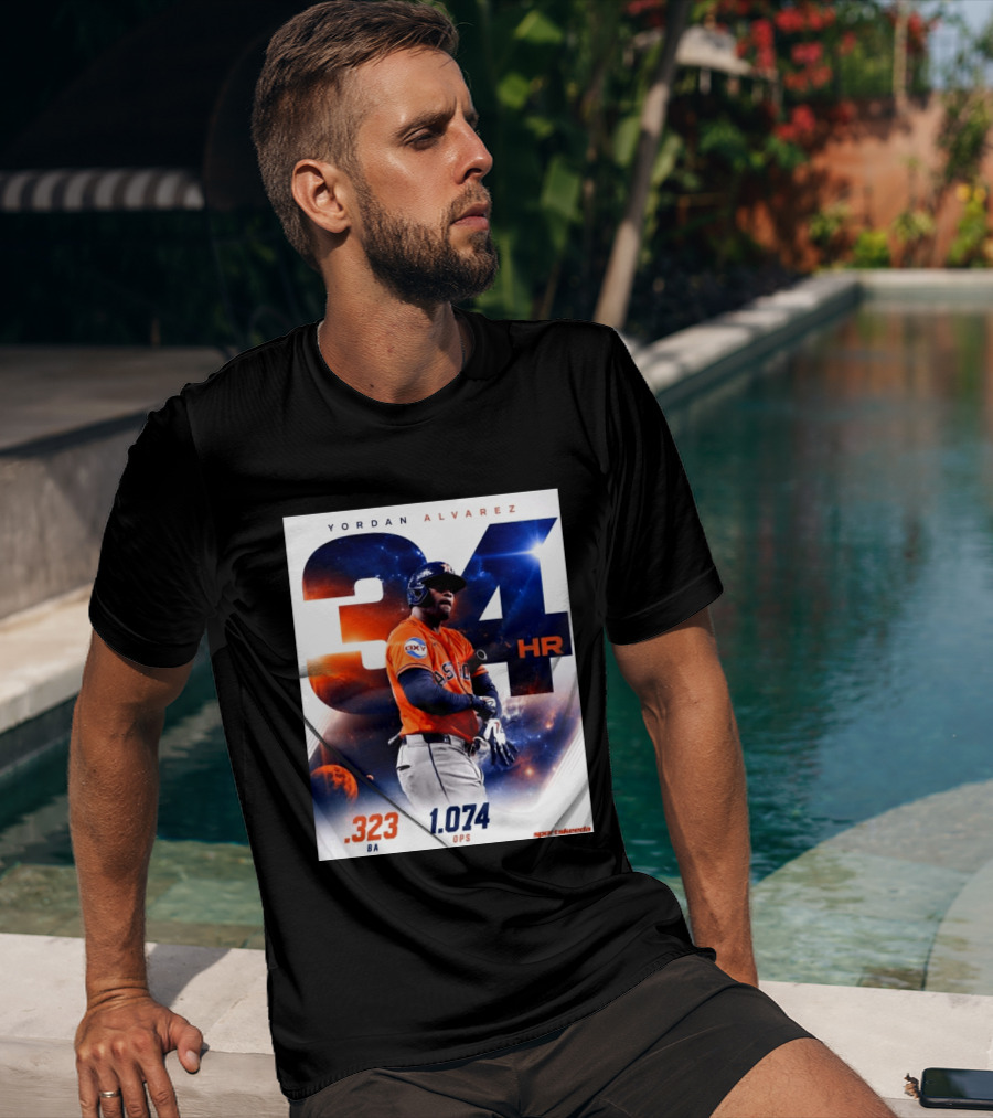 Yordan Alvarez 34 HR .323 BA 1.074 OPS Astros T-Shirt