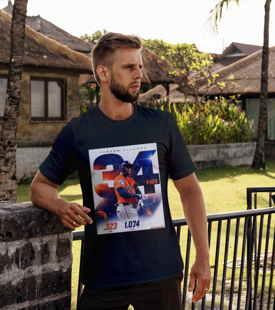 Yordan Alvarez 34 HR .323 BA 1.074 OPS Astros T-Shirt