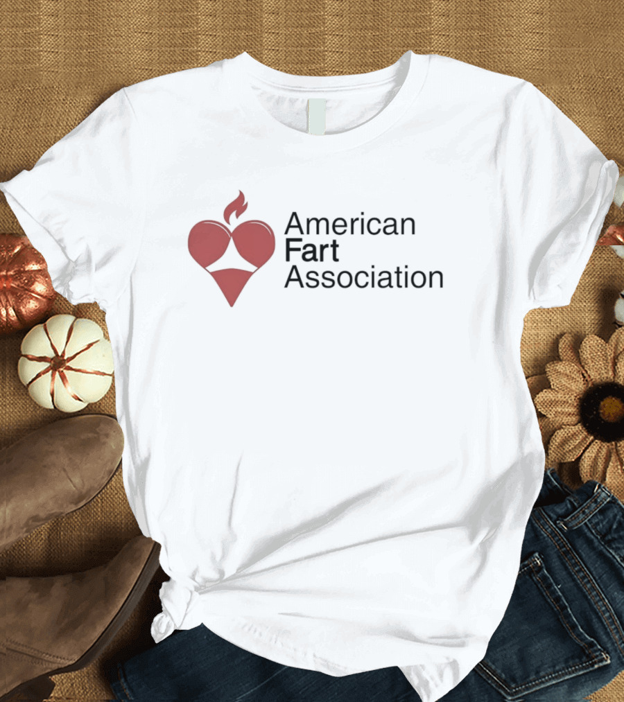 American Fart Association Heart Flame T-Shirt