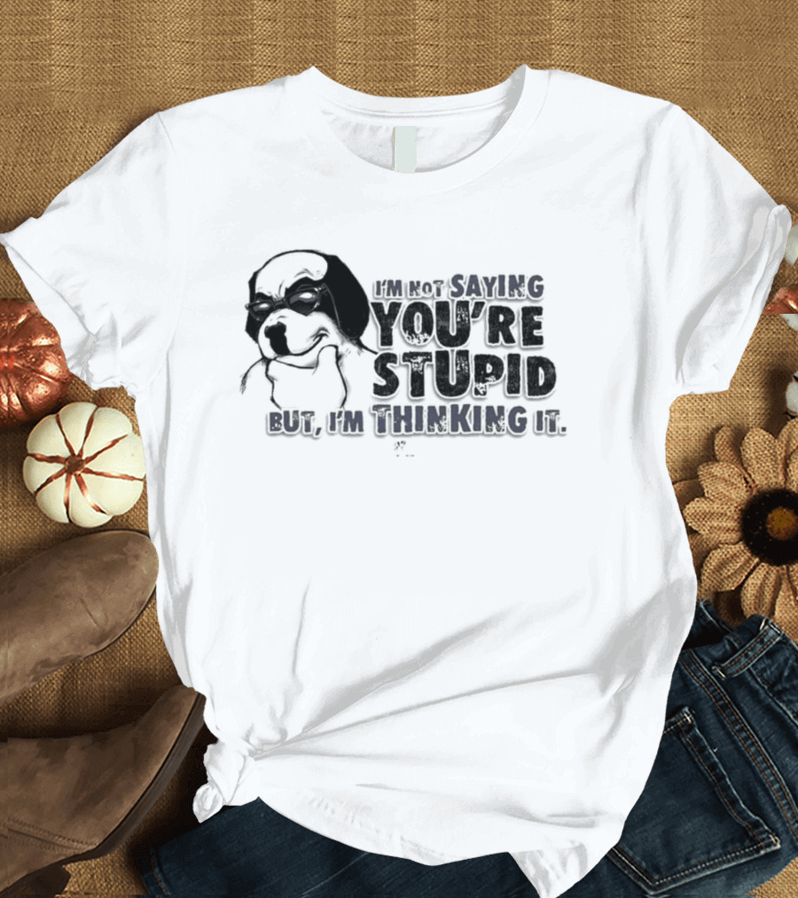 Big Dog I'm Smiling You're Stupid Thinking It Wile E Coyote Oversized T-Shirt