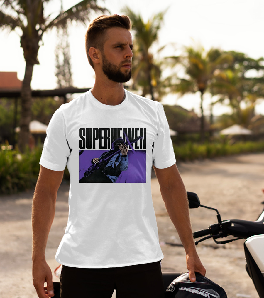 Superheaven Guitarist Performance Alternative Rock Purple Aesthetic T-Shirt