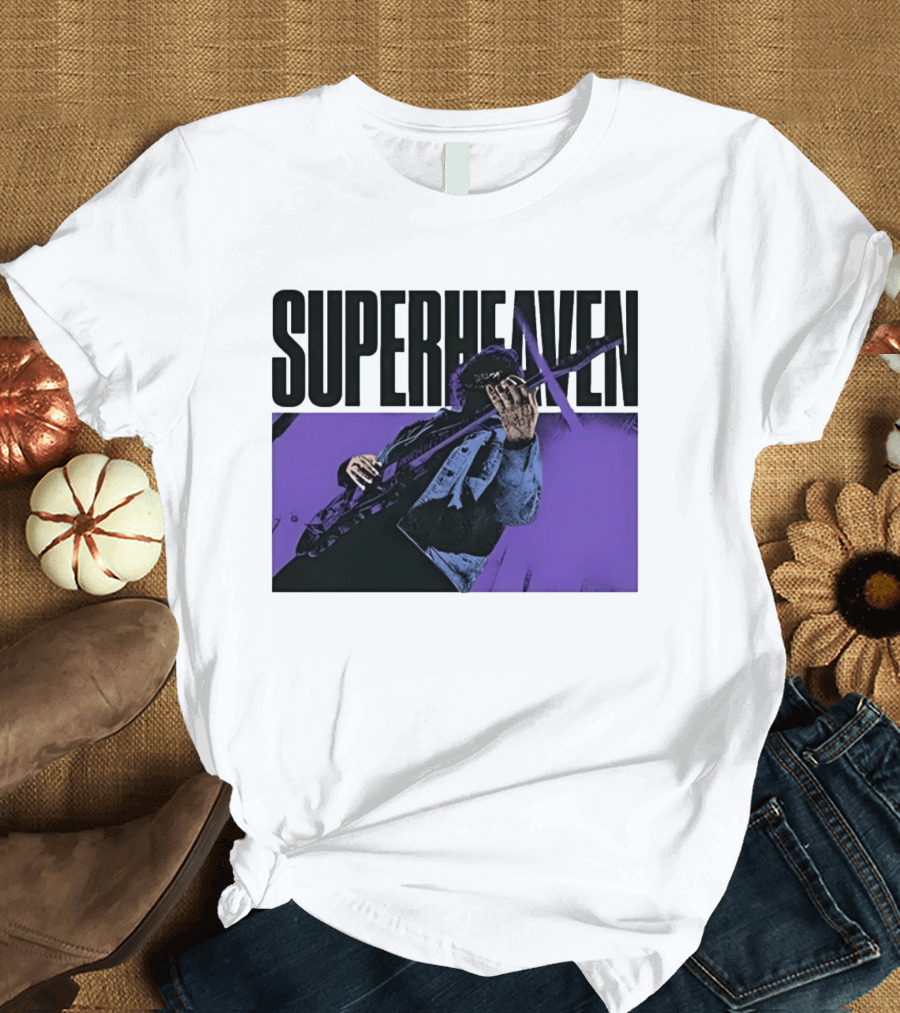 Superheaven Guitarist Performance Alternative Rock Purple Aesthetic T-Shirt