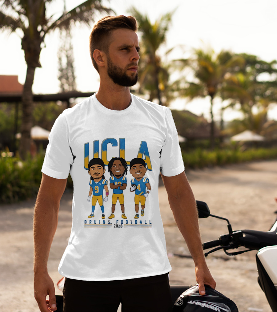UCLA Bruins Football 2026 Players Cartoon Characters T-Shirt