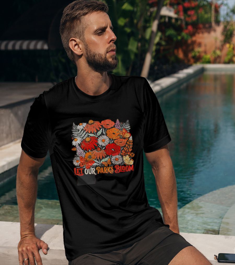 Let Our Parks Bloom Wildflower 63 National Parks T-Shirt