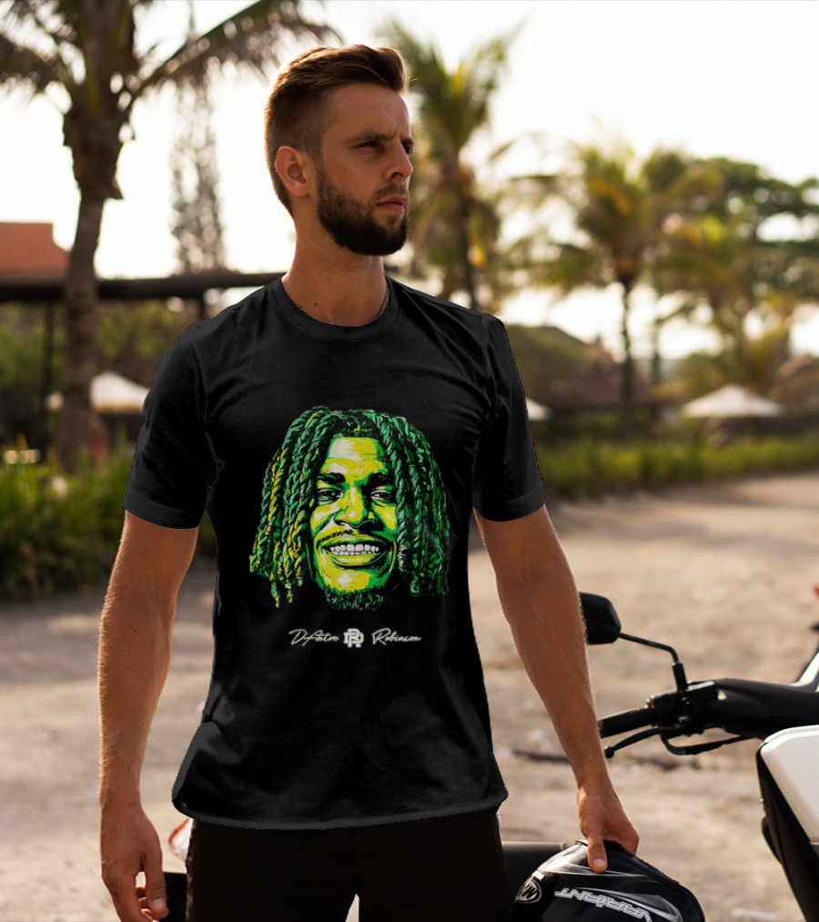 D’Antre Robinson Oregon Ducks NCAA Football Big Head T-Shirt
