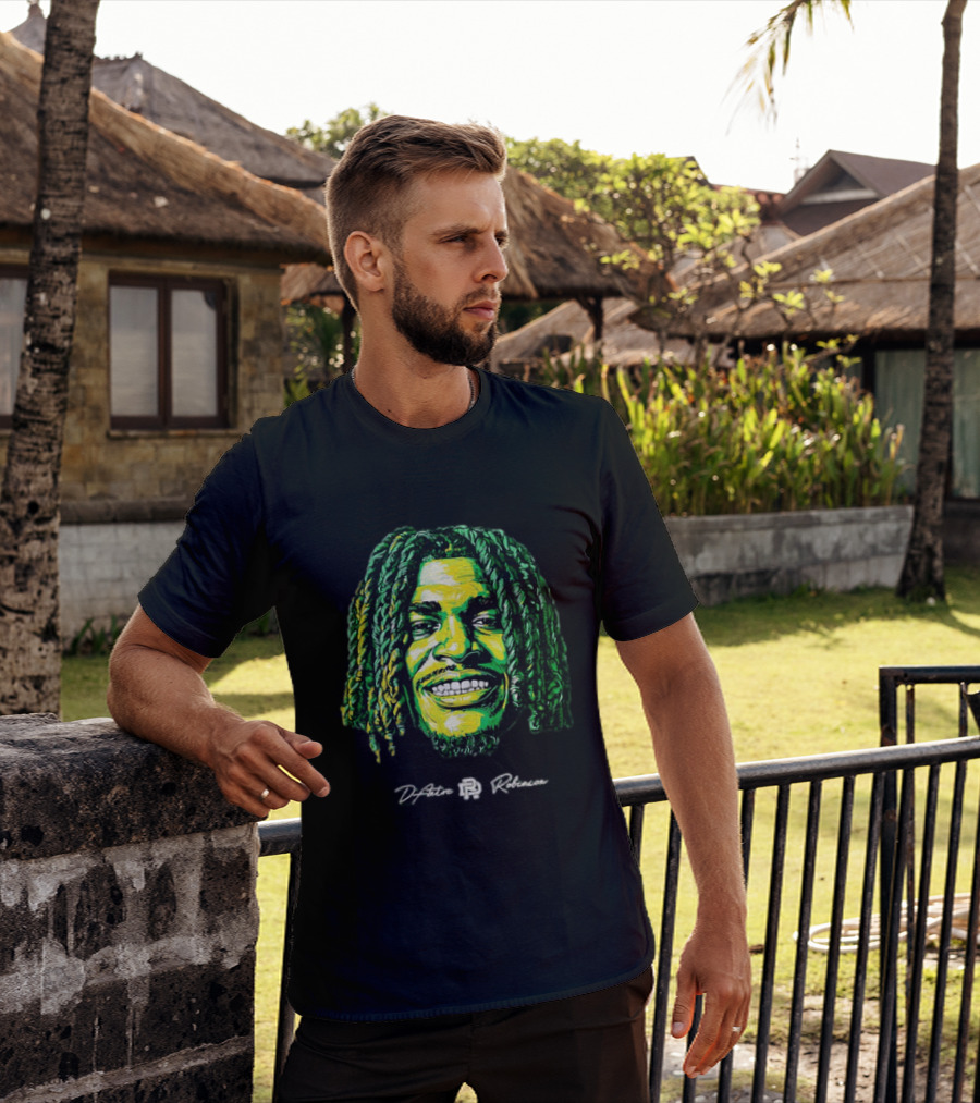 D’Antre Robinson Oregon Ducks NCAA Football Big Head T-Shirt