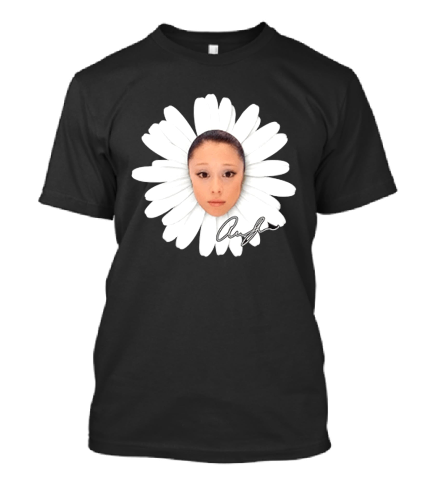 Ariana Petal Daisy Meme Face Cute Signature T-Shirt