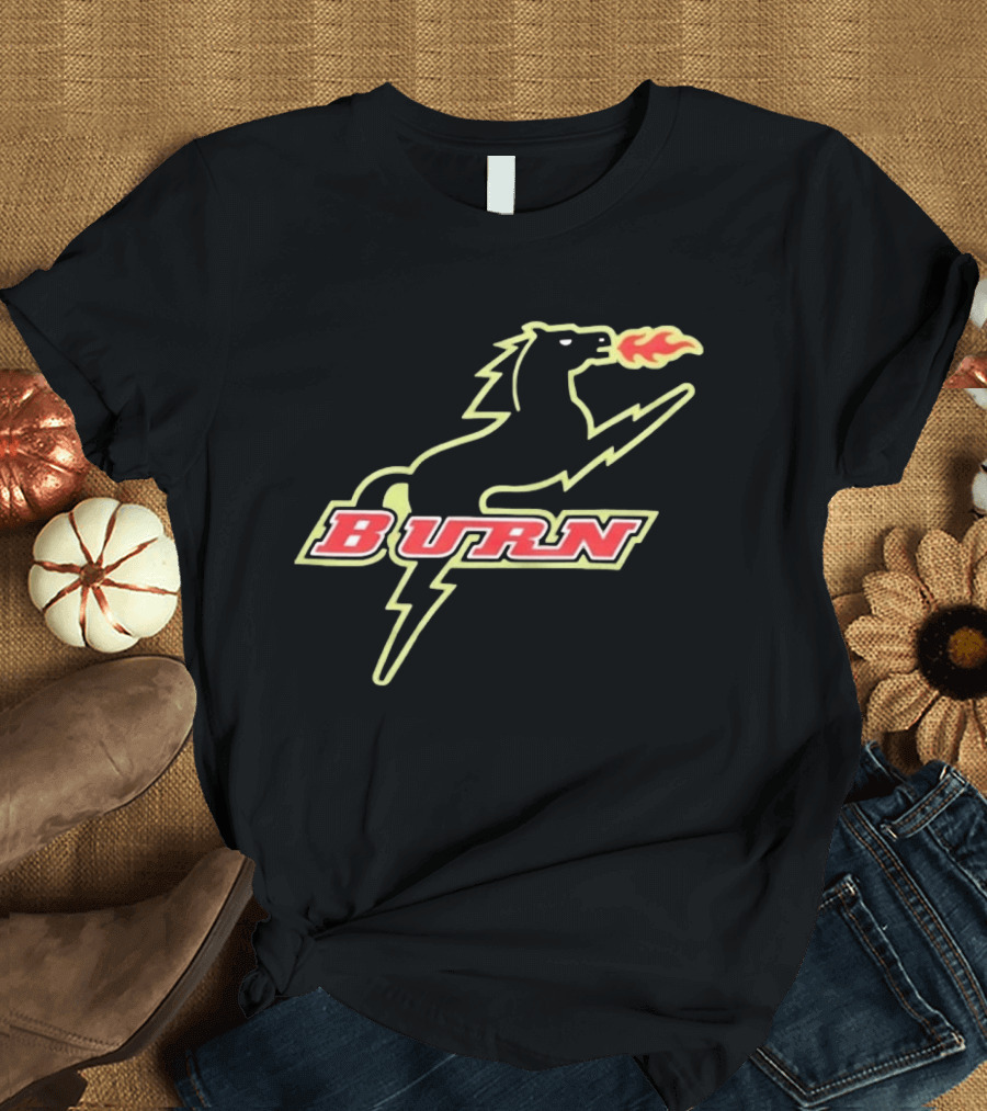 Burn Fire Breathing Horse Team T-Shirt