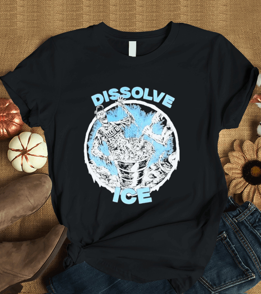 Dissolve Ice Undead Horror Bucket Stirring 2026 T-Shirt